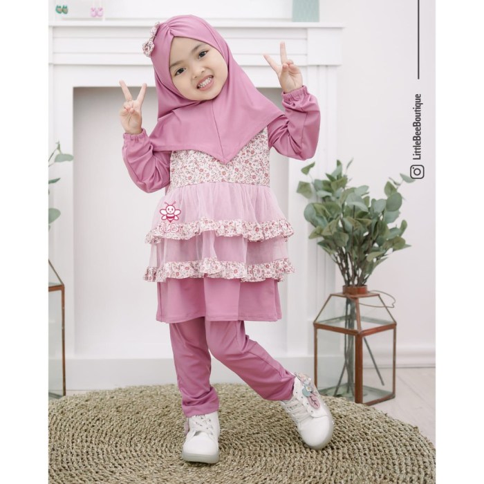 Model Busana Muslim Terbaru Untuk Anak Perempuan