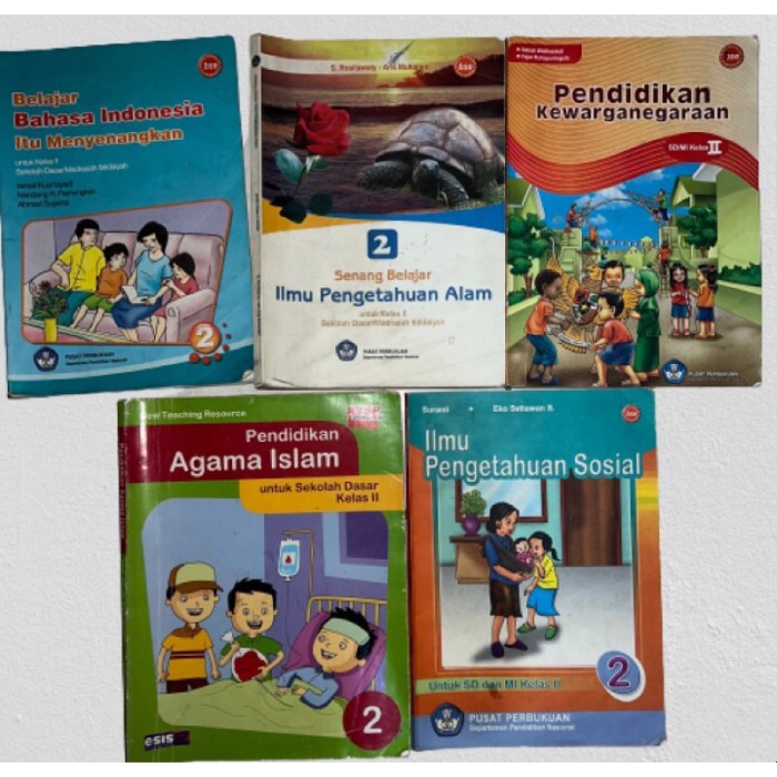 Jual Buku Pelajaran Kelas 2 SD (5 buku) | Shopee Indonesia