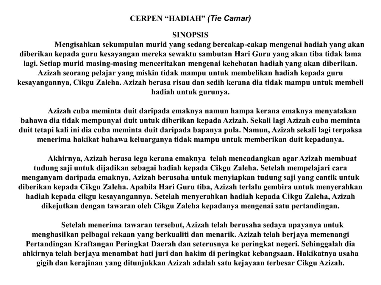 Cerpen anak sd tentang pendidikan