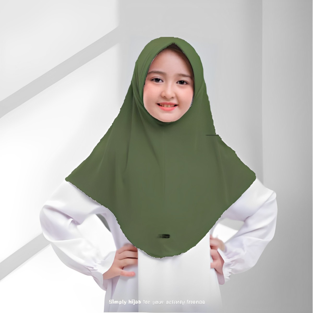 Kerudung bergo anak sekolah