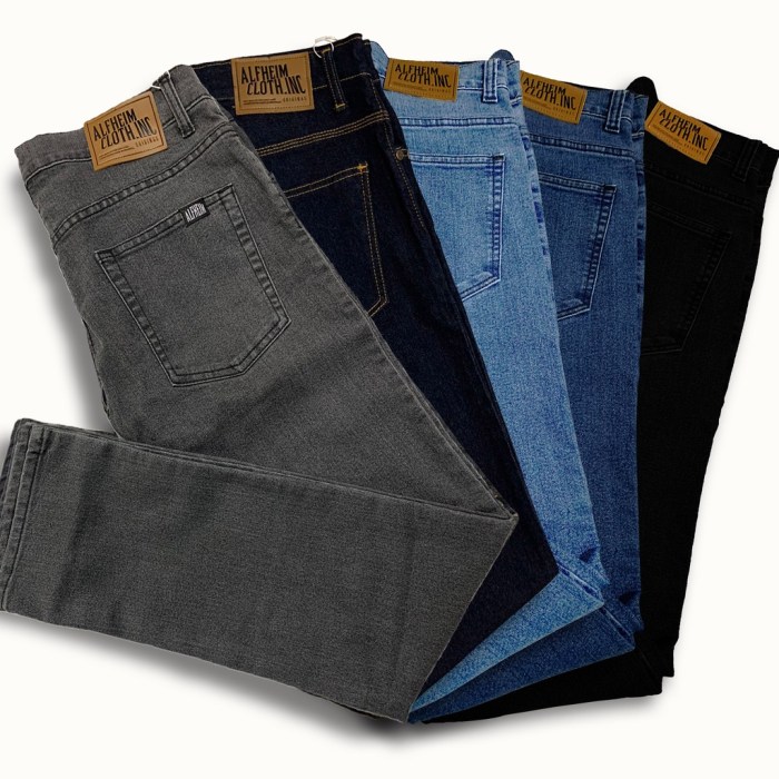 Jual AlfheimCloth.Inc - Celana Jeans Pria Long Pants Denim - Slim Fit ...