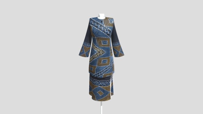 Baju hitam lengan panjang wanita