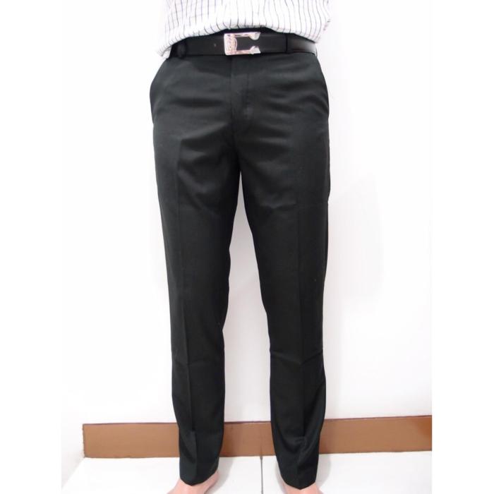 Celana Bahan Hitam Pria - Homecare24
