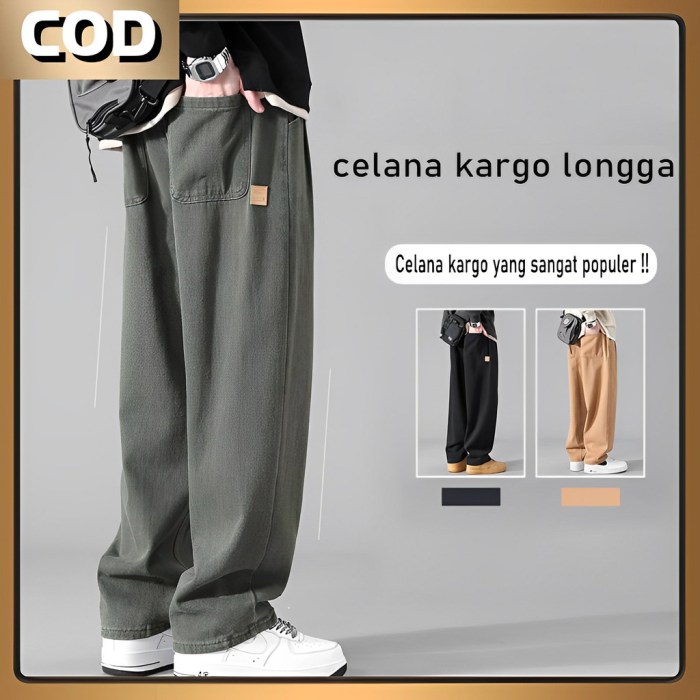 Jual Celana Cargo Panjang Pria Oversize Celana Joger Jumbo Sport Pants ...