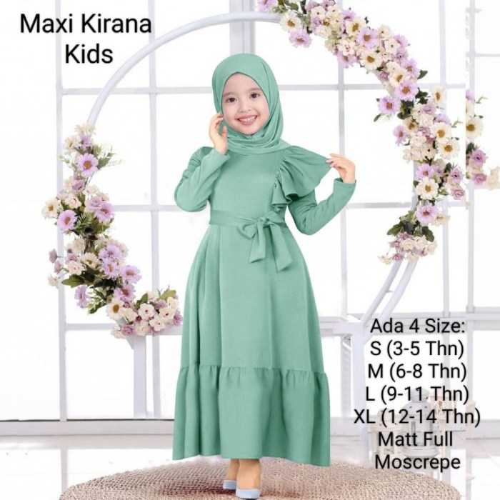 Model gamis anak perempuan terbaru