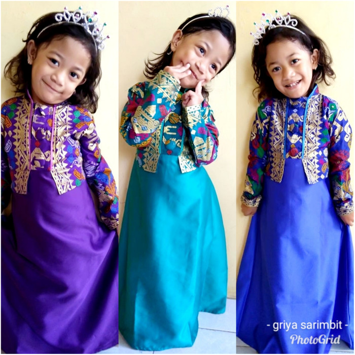 Model baju batik anak perempuan umur 3 tahun
