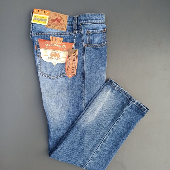 Jual Celana Jeans Pria Lea Original 100% 28-34 Celana Jeans Lea 606 ...