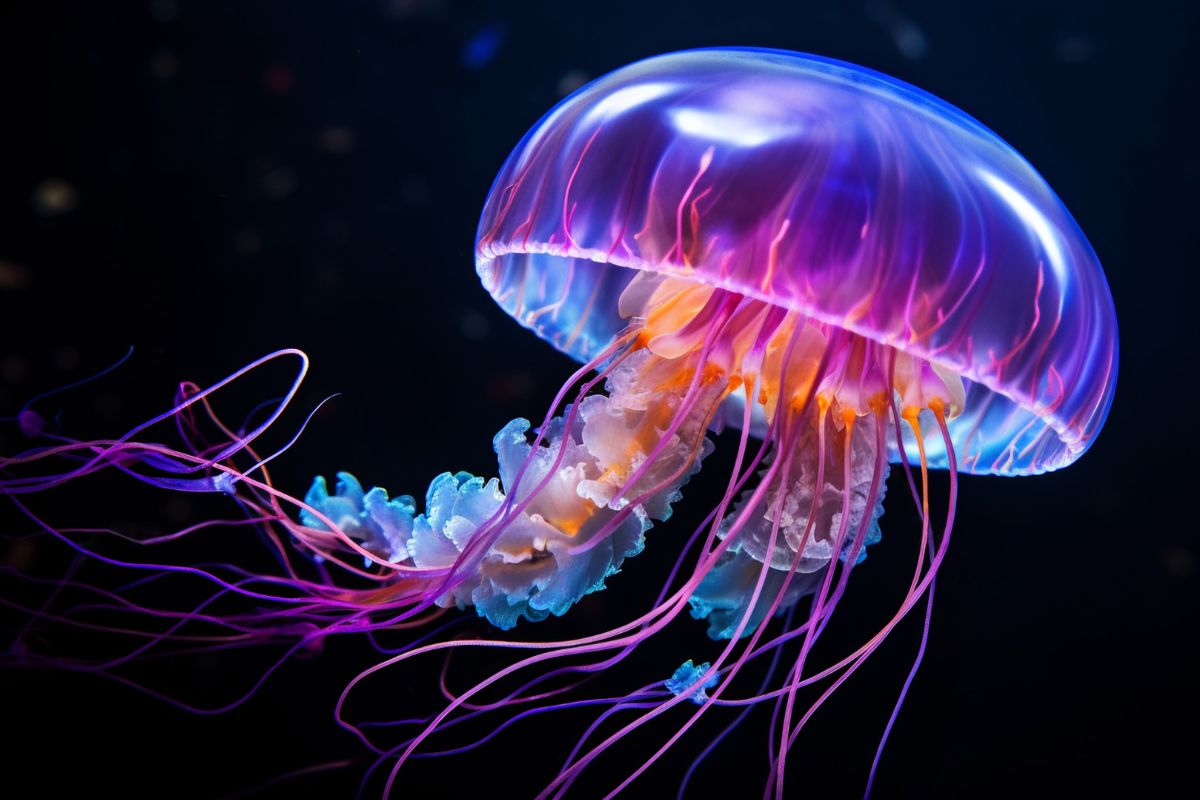 Ubur-ubur berkembangbiak secara vegetatif dengan