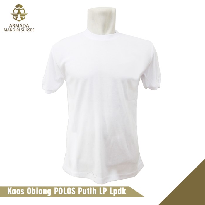 Harga kaos putih polos