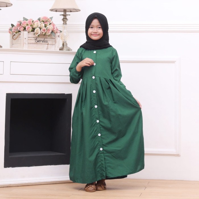 Model baju gamis anak perempuan umur 12 tahun