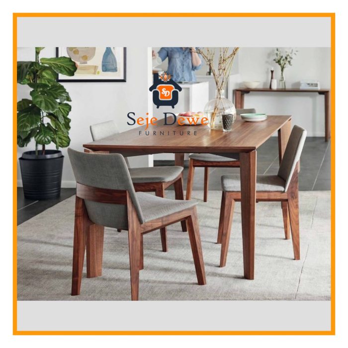 Set meja Makan Minimalis Jati | Seje Dewe Furniture