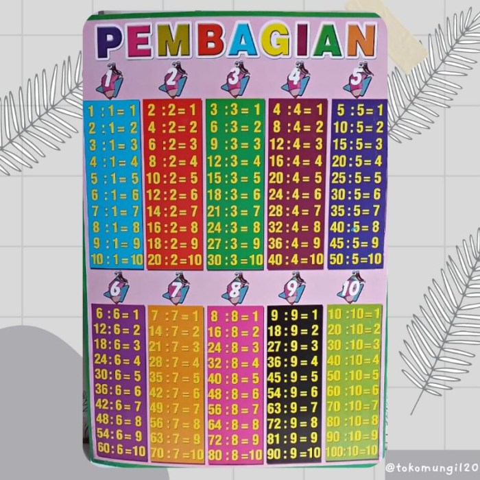 Cara mengajarkan pembagian pada anak sd