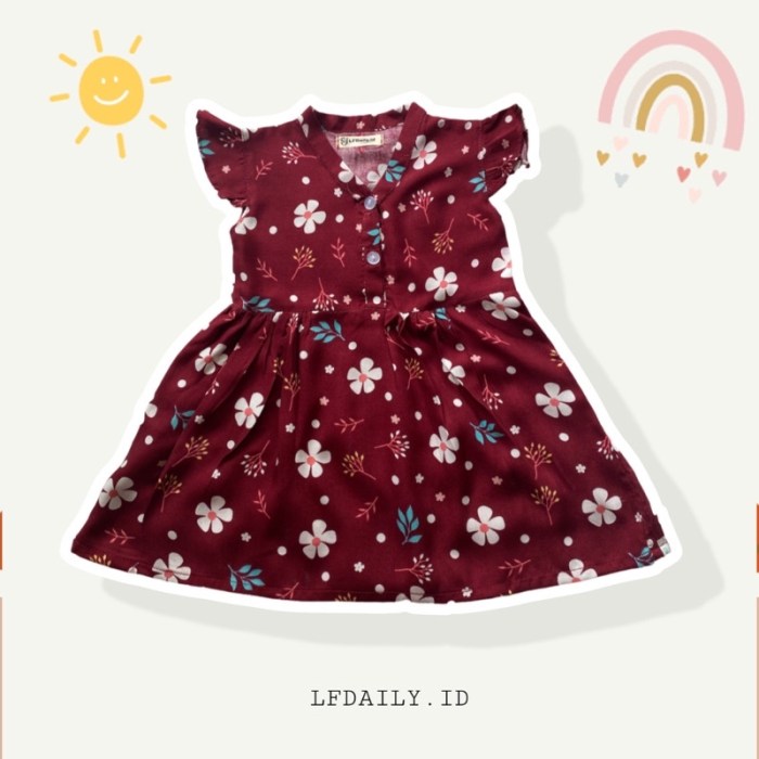 Baju anak perempuan 1 tahun lucu