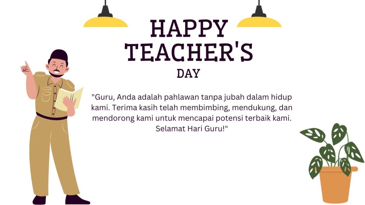 10 Contoh Kartu Ucapan Hari Guru yang Menyentuh Hati
