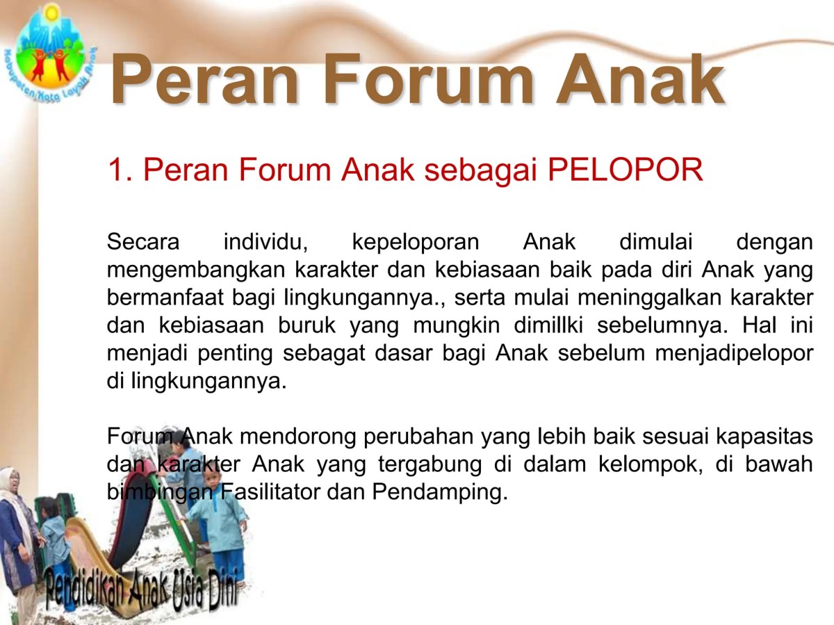 Contoh kegiatan forum anak desa