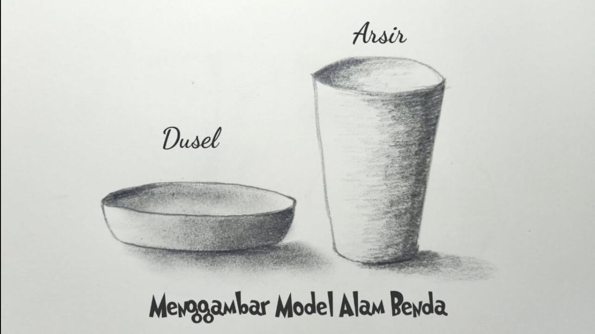 Menggambar pemandangan anak tk