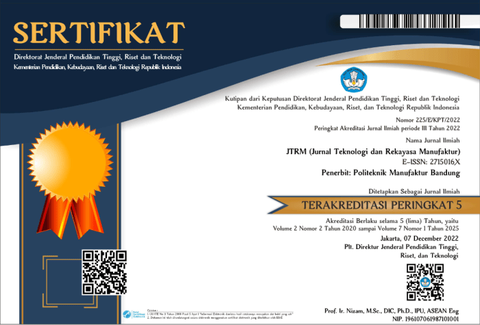 Analisis Penambahan Warna Masterbatch 1%, 5% dan 15% Terhadap Kekuatan ...