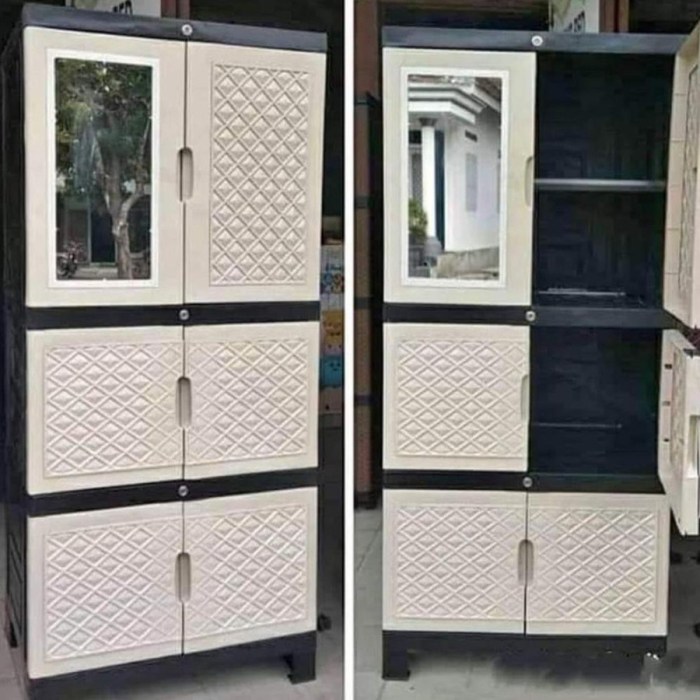 Jual LEMARI PLASTIK /LEMARI PAKAIAN / LEMARI SSN 4 | Shopee Indonesia