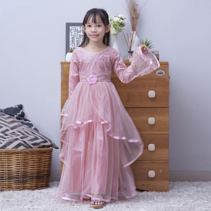 Jual Baju pesta anak muslim / Gaun pesta anak muslim / Gamis muslim ...
