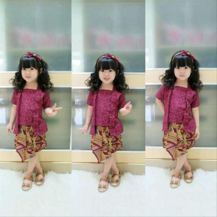 Model baju batik anak perempuan umur 12 tahun