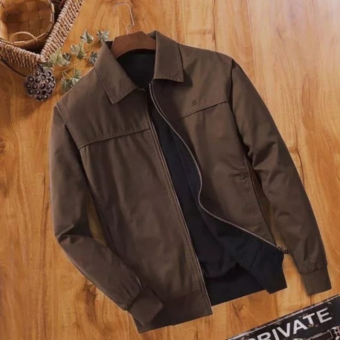 Jual semi jas jaket pria casual katun premium | Shopee Indonesia