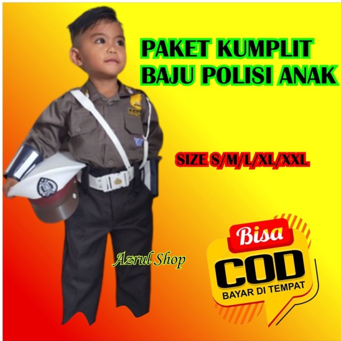 Jual Baju Polisi Anak Laki Laki Dan Baju polisi Anak Perempuan Seragam ...