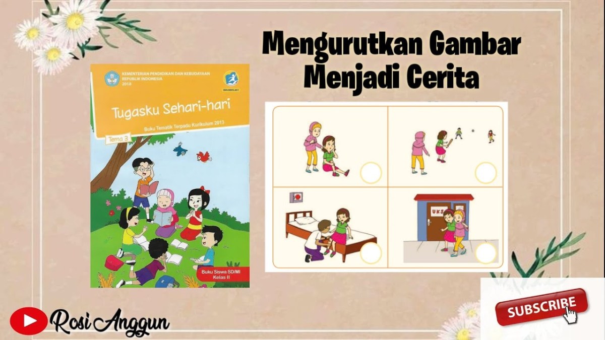 Mengurutkan gambar seri untuk anak tk