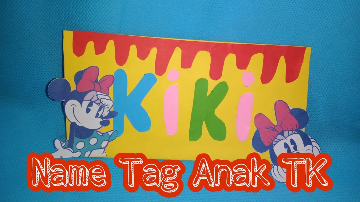 Cara membuat name tag anak tk