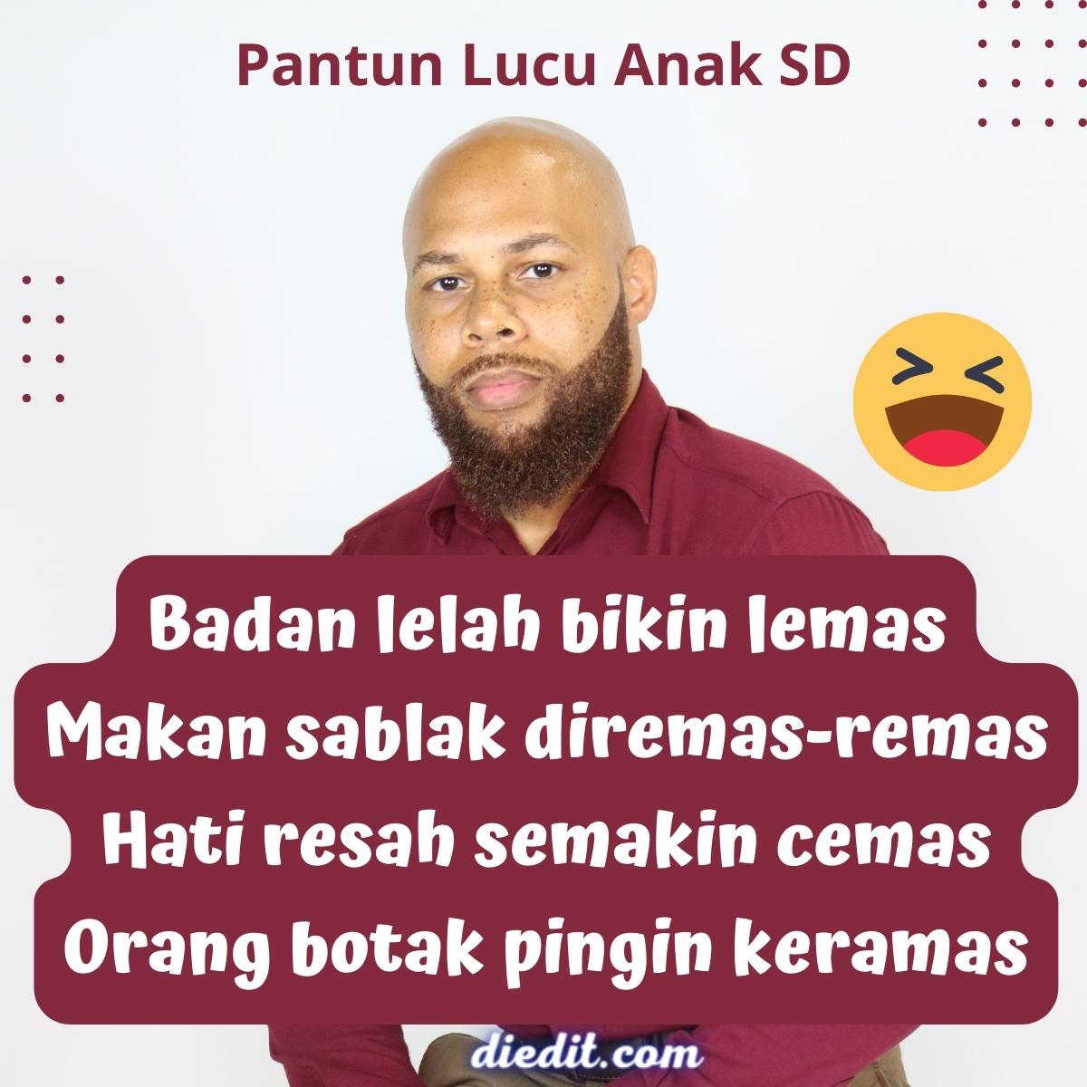 75 Pantun Lucu Anak SD ~ Humor Bikin Tawa | diedit.com