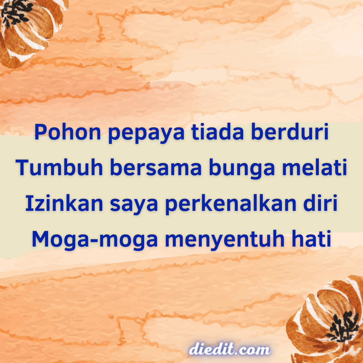 Pantun anak sekolah yang lucu